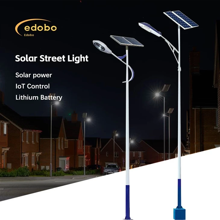 Illuminazione stradale ad energia solare Edobo con batteria al litio