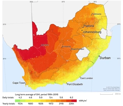 Sud Africa: 961 MW di nuova capacità installata fotovoltaica nei primi 10 mes...