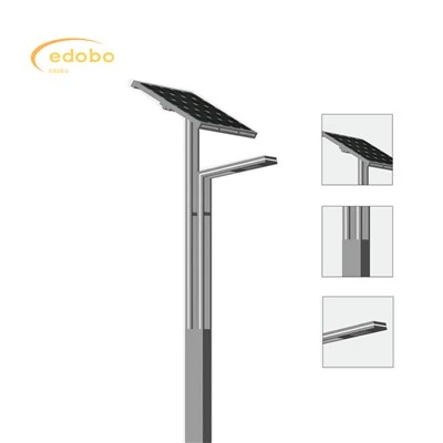 Lampione stradale solare a led 80w/120w con batteria al litio